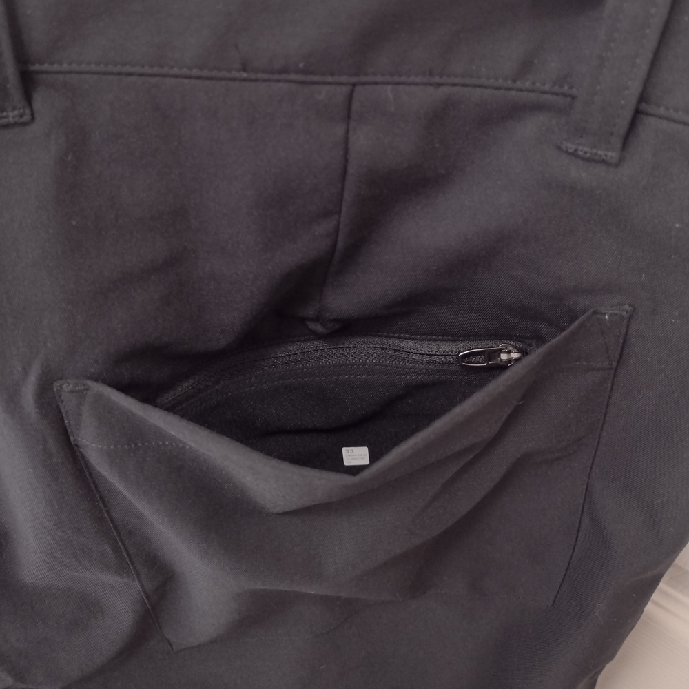Lululemon Relaxed-Tapered Twill Trousers Black Men's Size 33 - Picture 12 of 16